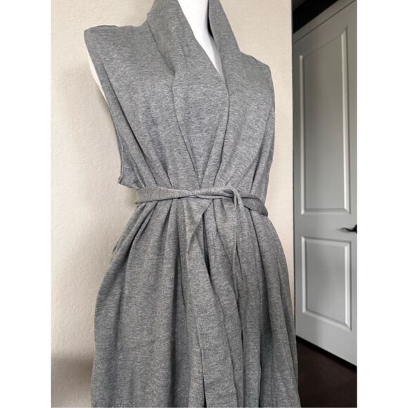 NWT Coldwater Creek Super Soft Sweater Vest Belted Gray 1X - Picture 5 of 9